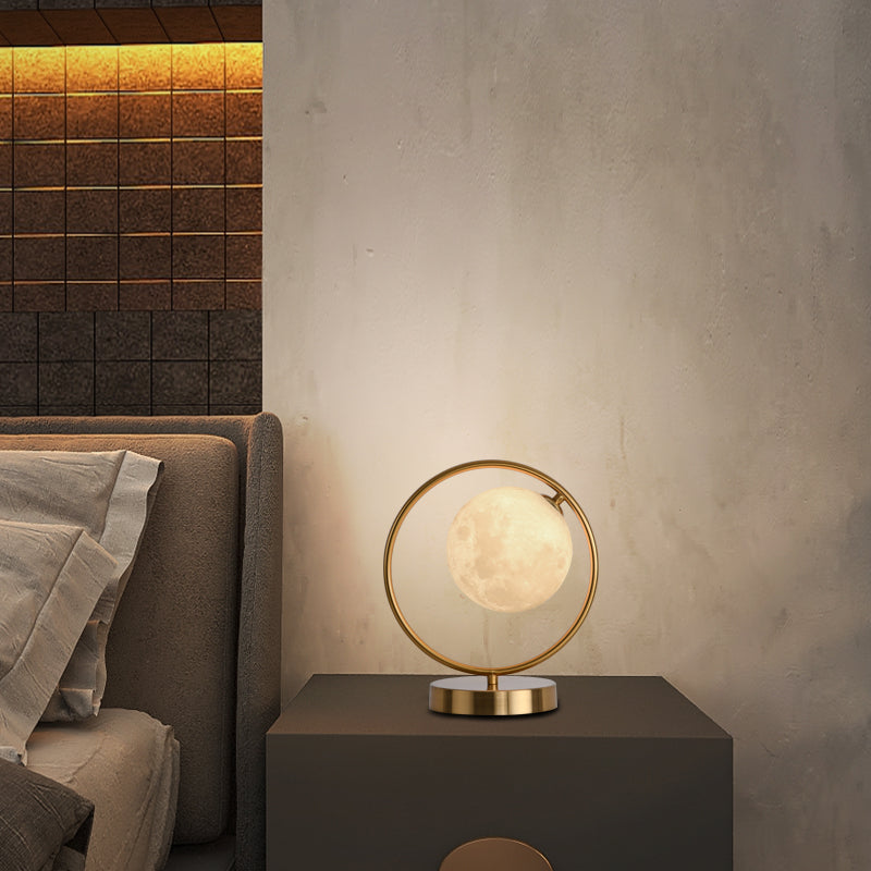 Table Lamps White Spherical Bedroom