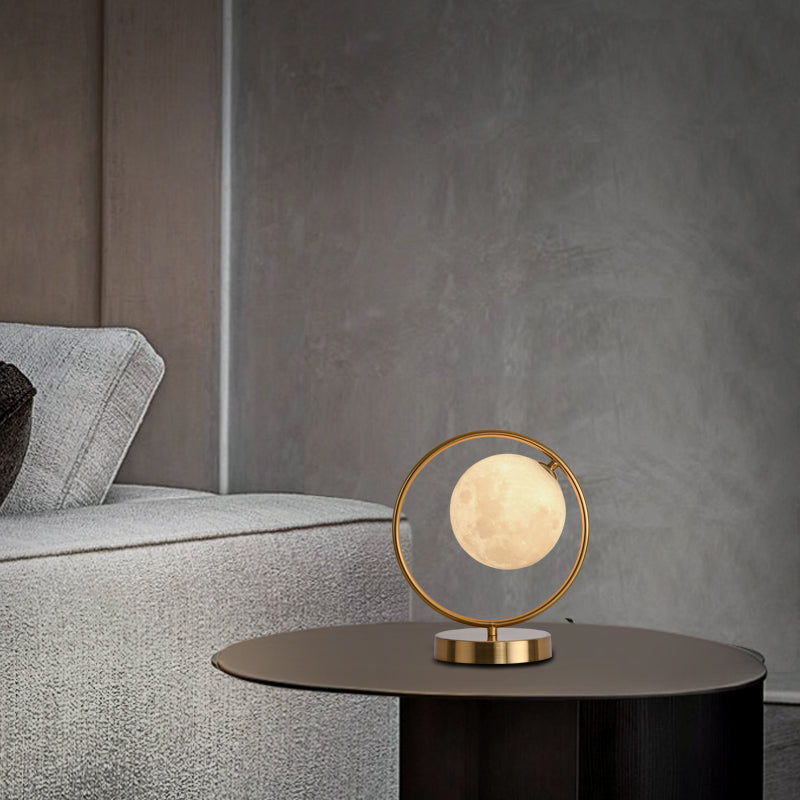 Table Lamps White Spherical Bedroom