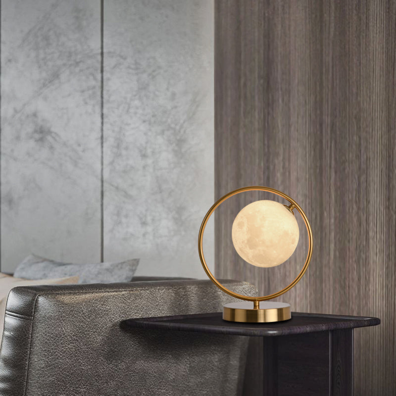 Table Lamps White Spherical Bedroom