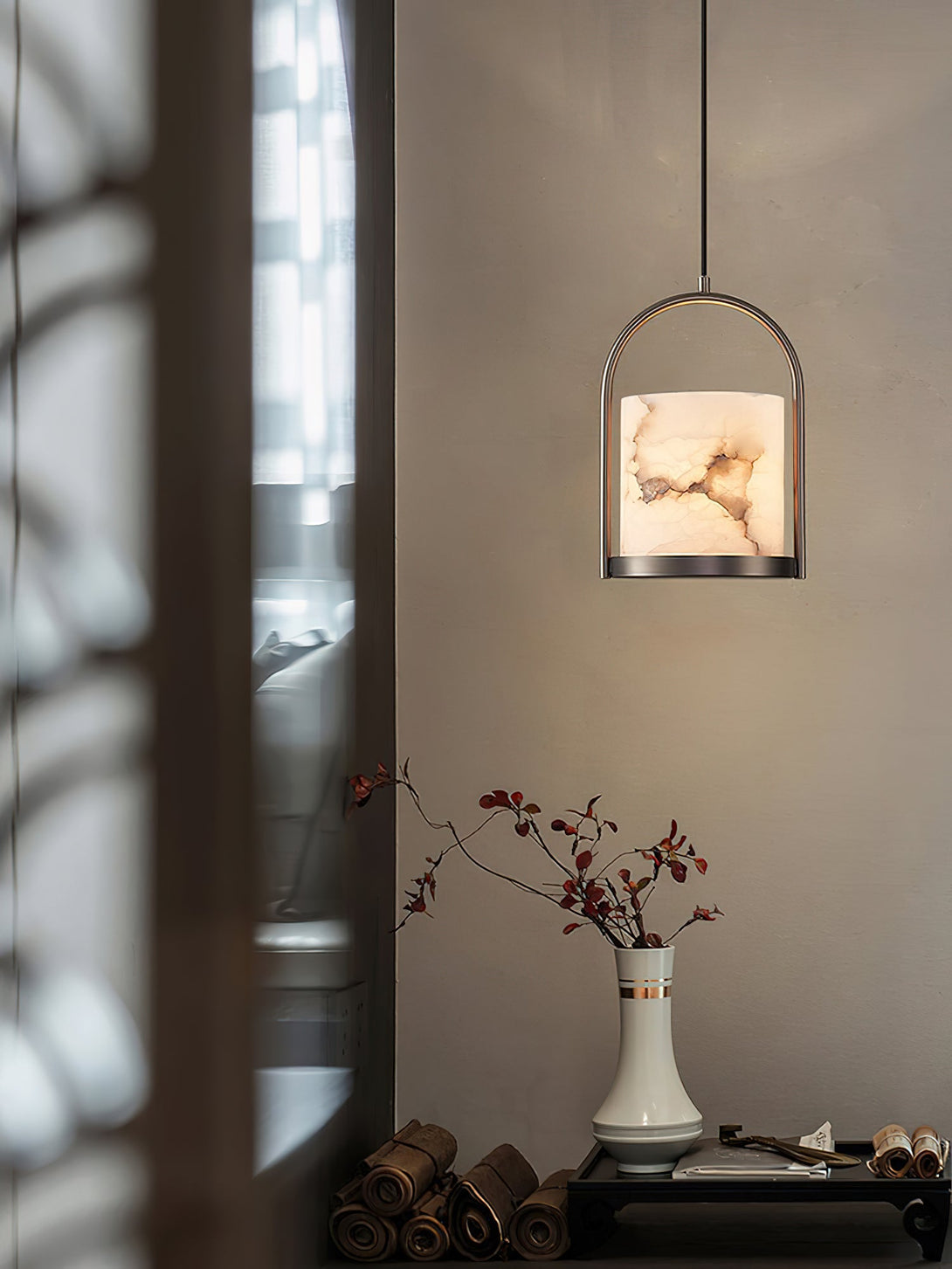 Alabaster Cortland Pendant Light