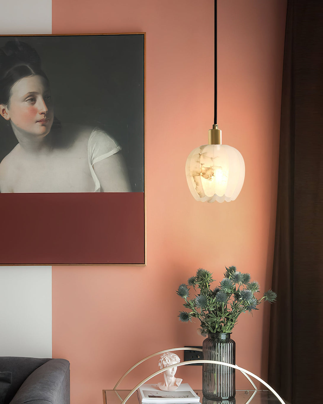 Alabaster Lilin Pendant Light